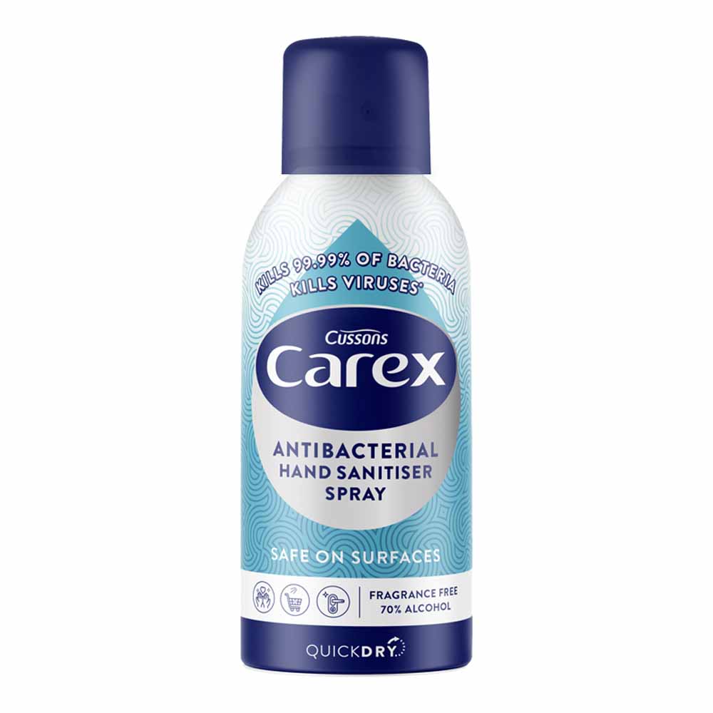 Carex Antibacterial Hand and Surface Sanitiser Spray 100ml RRP 2.80 CLEARANCE XL 99p