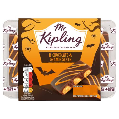Mr Kipling 6 Chocolate & Orange Slices (Nov 23) RRP 2.69 CLEARANCE XL 89p or 2 for 1.50