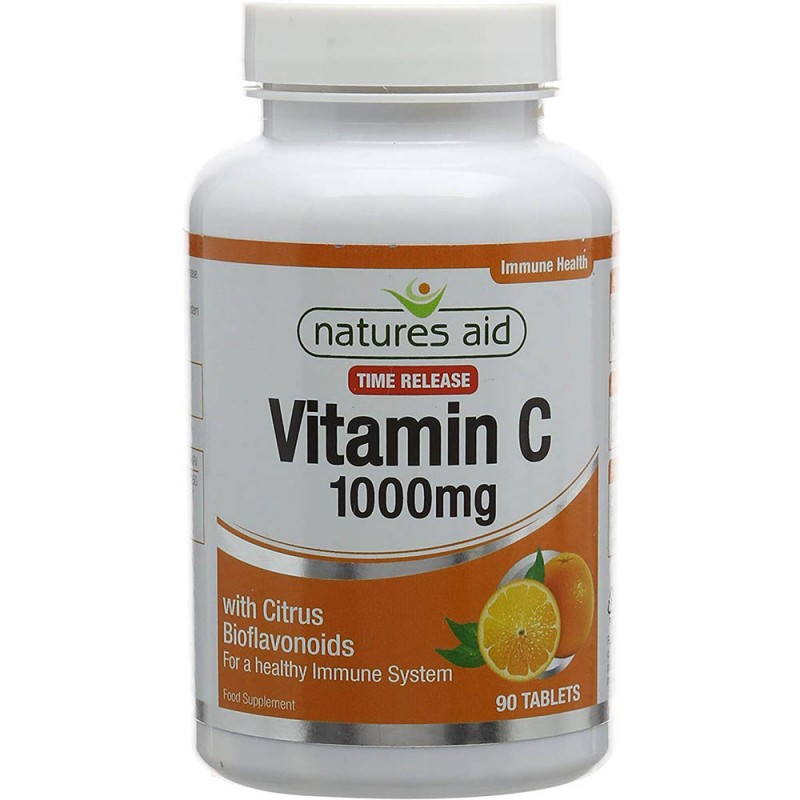 Natures Aid Time Release Vitamin C 1000mg 90 Tablets RRP 9.95 CLEARANCE XL 6.99