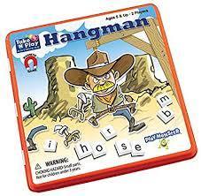 Take 'N' Play Anywhere Magnetic Game-Hangman RRP 9.99 CLEARANCE XL 7.99