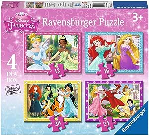 Ravensburger 4 In a Box Disney Princess Puzzles RRP 6.99 CLEARANCE XL 4.99