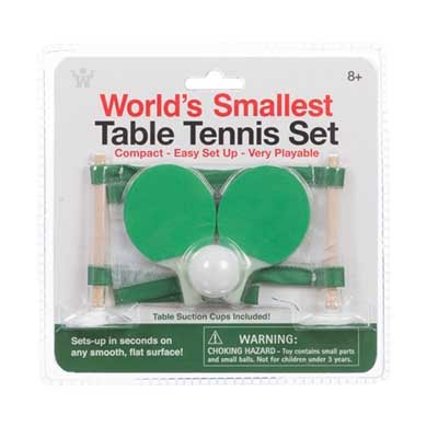 Funtime World's Smallest Table Tennis Set RRP 6.99 CLEARANCE XL 3.99