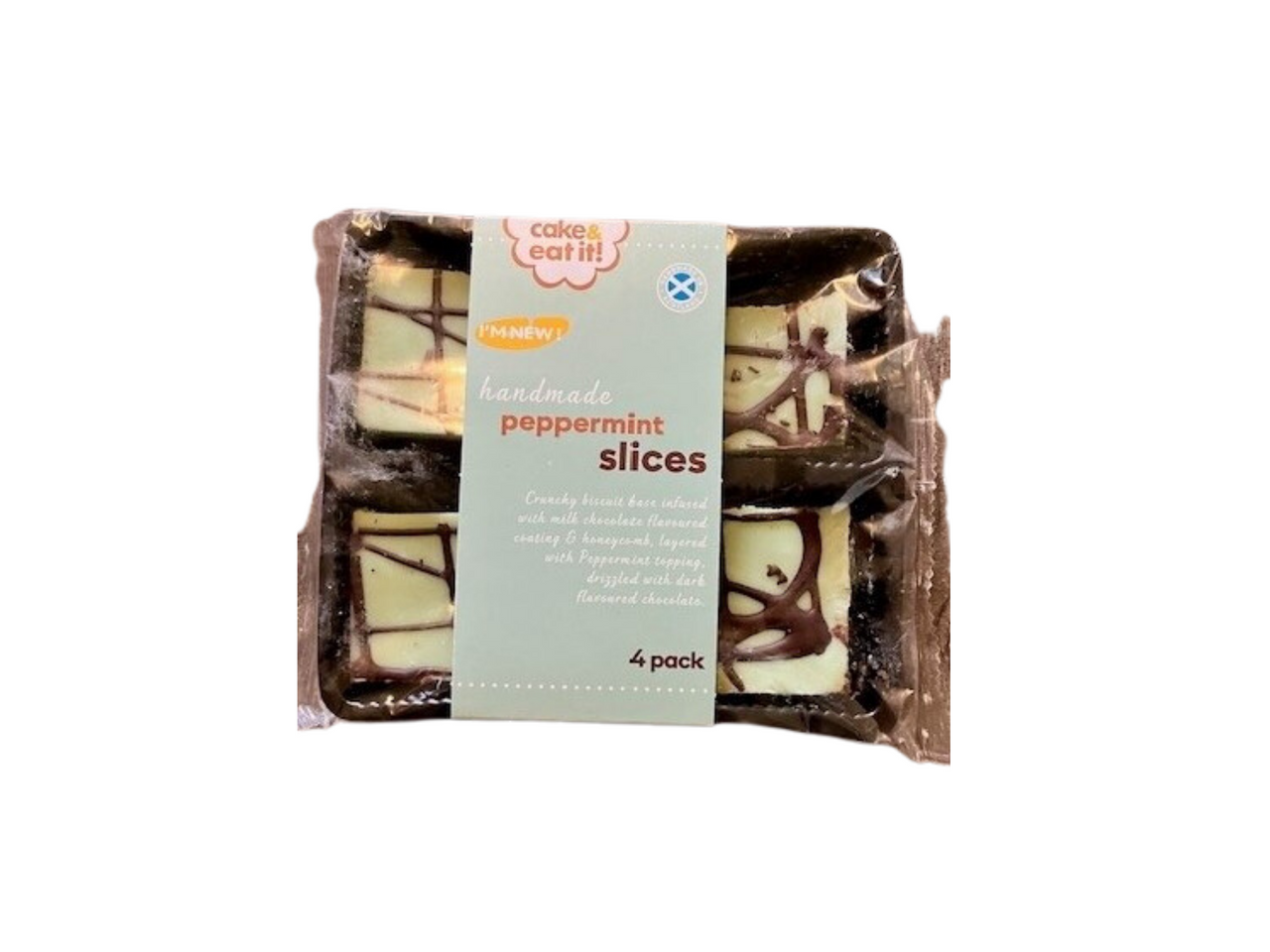 Cake & Eat It! Peppermint Slices 4 Pack (Sep 23 - Feb 24) RRP 1.49 CLEARANCE XL 89p or 2 for 1.50
