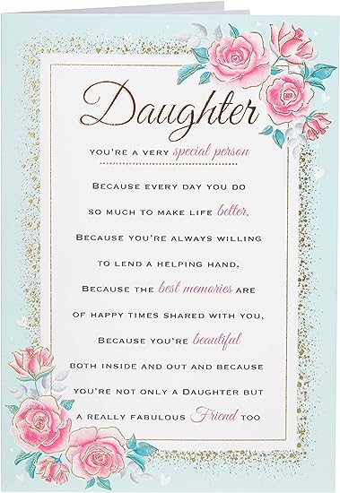 Regal Publishing Sentimental Birthday Card Daughter RRP 3.94 CLEARANCE XL 2.99