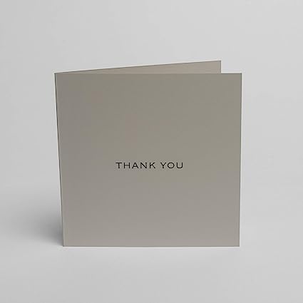 Blake Indigo Thank You Pale Grey Cards with Dark Grey Envelopes 150mm x 150mm 5 Pack RRP 5.40 CLEARANCE XL 3.99