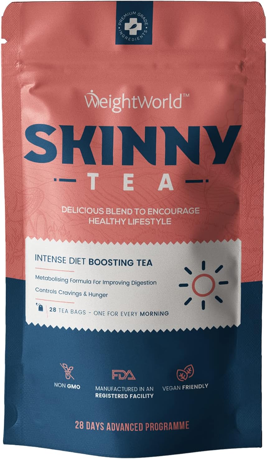 Weightworld Skinny Tea 28 Day Diet Cleanse Morning Tea RRP 9.99 CLEARANCE XL 6.99