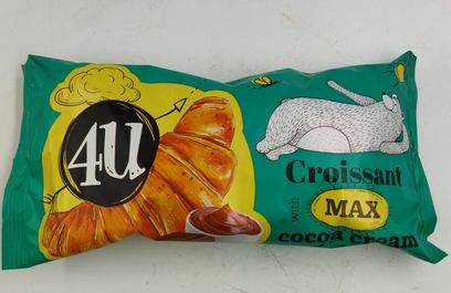 4U Croissant With Max Cocoa Cream Filling RRP 79p CLEARANCE XL 59p or 2 for 1
