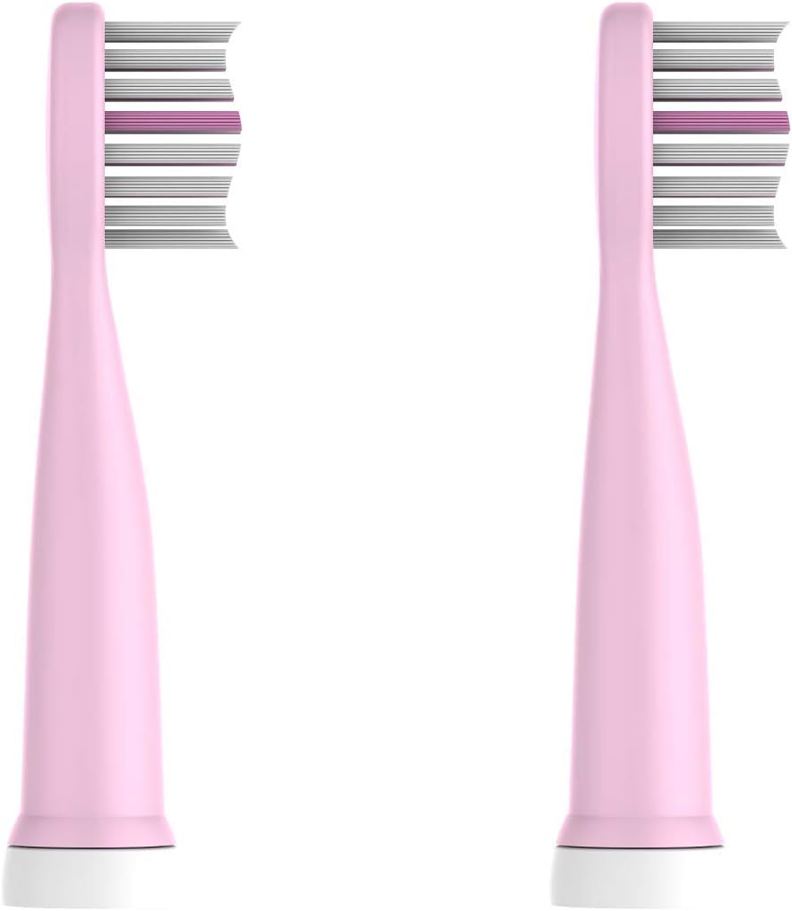 Chain Peak Kids Sonic Toothbrush 8650 Replacement Brush Heads Pink 2 Pack RRP 6.99 CLEARANCE XL 4.99