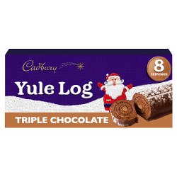 Cadbury Yule Log Triple Chocolate 8 Servings (Dec 23 - Jan 24) RRP 3.99 CLEARANCE XL 1.99