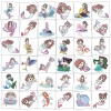 Metker Mermaid Kids Waterproof Temporary Tattoo Stickers 140Pcs RRP £6.88 CLEARANCE XL 99p