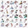 Metker Mermaid Kids Waterproof Temporary Tattoo Stickers 140Pcs RRP 6.88 CLEARANCE XL 99p