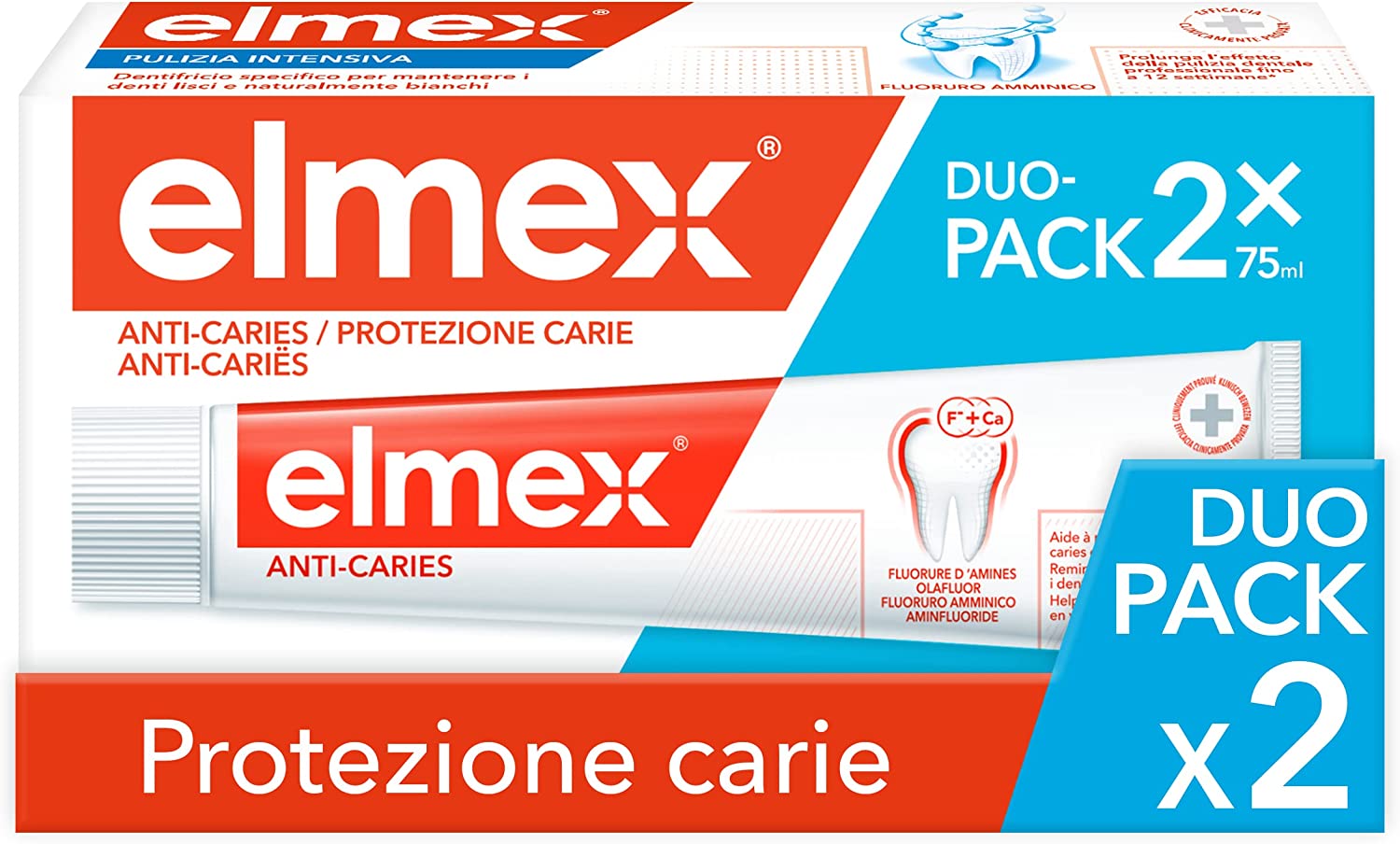 Elmex Anti-Decays/Caries Toothpaste 2 x 75ml RRP £10.99 CLEARANCE XL £7.99
