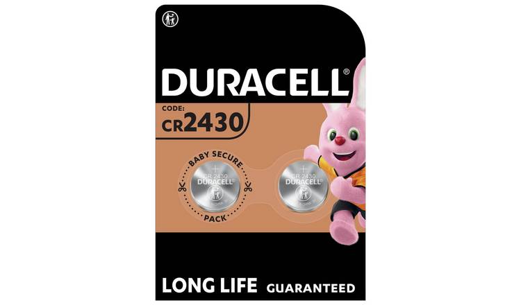 Duracell 2430 Lithium Coin Battery (CR2430) - Pack of 2 RRP £5 CLEARANCE XL £2.99