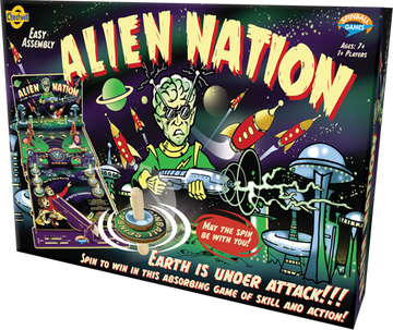 Cheatwell Alien Nation Spinball Game RRP £20 CLEARANCE XL £12.99