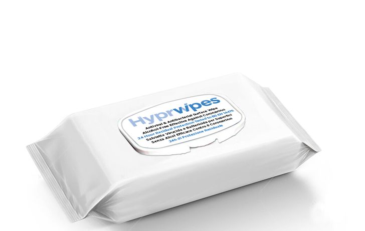 HyprWipes 72 Pack of Antibacterial Antiviral Surface Wipes RRP £2 CLEARANCE XL 59p or 2 for £1