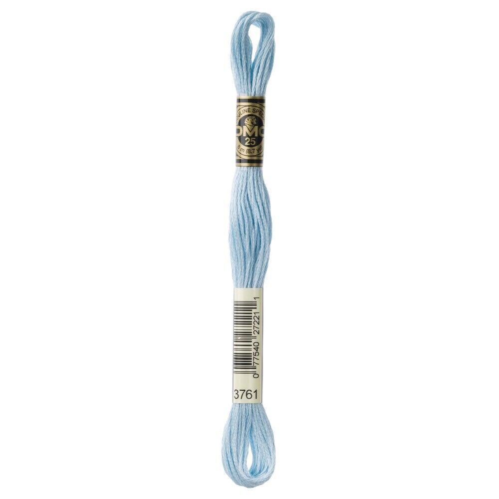 The Urban Store Embroidery Thread Light Sky Blue DMC 3761 RRP 1.40 CLEARANCE XL 99p