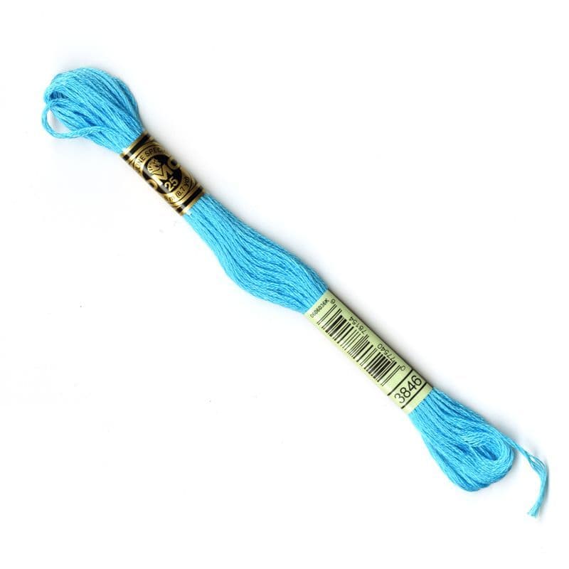 The Urban Store Embroidery Thread Light Bright Turquoise DMC 3846 RRP £1.40 CLEARANCE XL 99p
