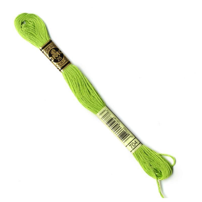 The Urban Store Embroidery Thread Bright Chartreuse DMC 704 RRP £1.40 CLEARANCE XL 99p