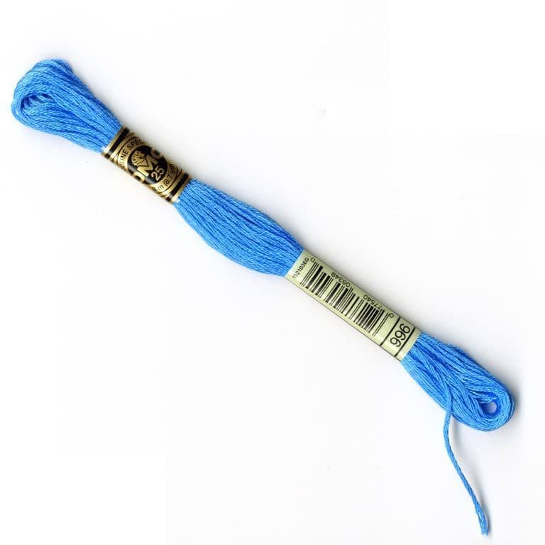 The Urban Store Embroidery Thread Medium Electric Blue DMC 996 RRP £1.40 CLEARANCE XL 99p