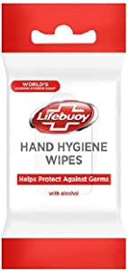 CASE PRICE 6x Lifebuoy Hand Hygiene Wipes - 10 Wipes RRP £6.40 CLEARANCE XL £1