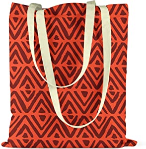 Bonamaison Dark Red Arrow Design Printed Red Tote Bag 34 x 40cm RRP £5.99 CLEARANCE XL £3.99
