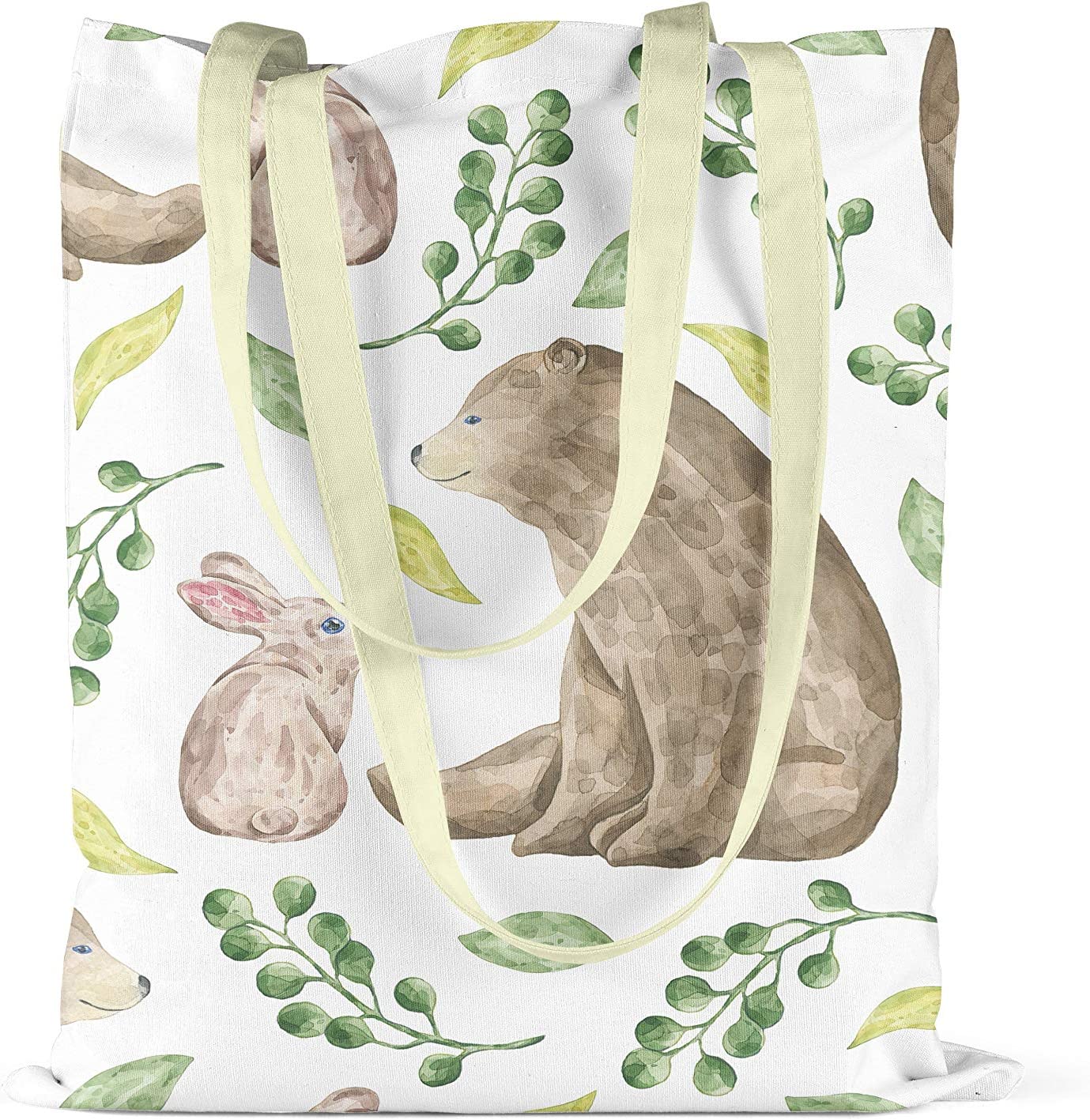 Bonamaison Animal & Floral Design Printed Cream Tote Bag 34 x 40cm RRP £5.99 CLEARANCE XL £3.99