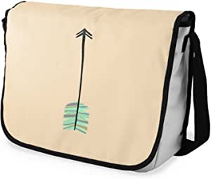 Bonamaison Arrow Design Yellow/Beige Shoulder School Bag 29 x 36cm RRP £16.99 CLEARANCE XL £9.99