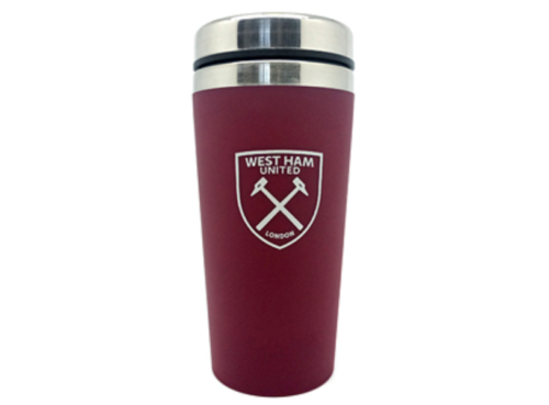 West Ham United Handleless Travel Mug RRP 12.99 CLEARANCE XL 8.99