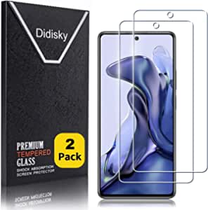 Didisky Premium Tempered Glass for Xiaomi 11T 2 Pack RRP 3.19 CLEARANCE XL 2.99
