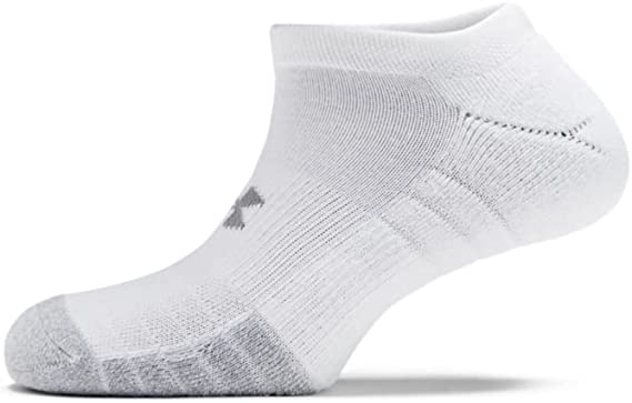 Under Armour Heatgear White & Grey 1 Pair Of Socks UK Size 7.5-12 RRP £3.99 CLEARANCE XL £2.99