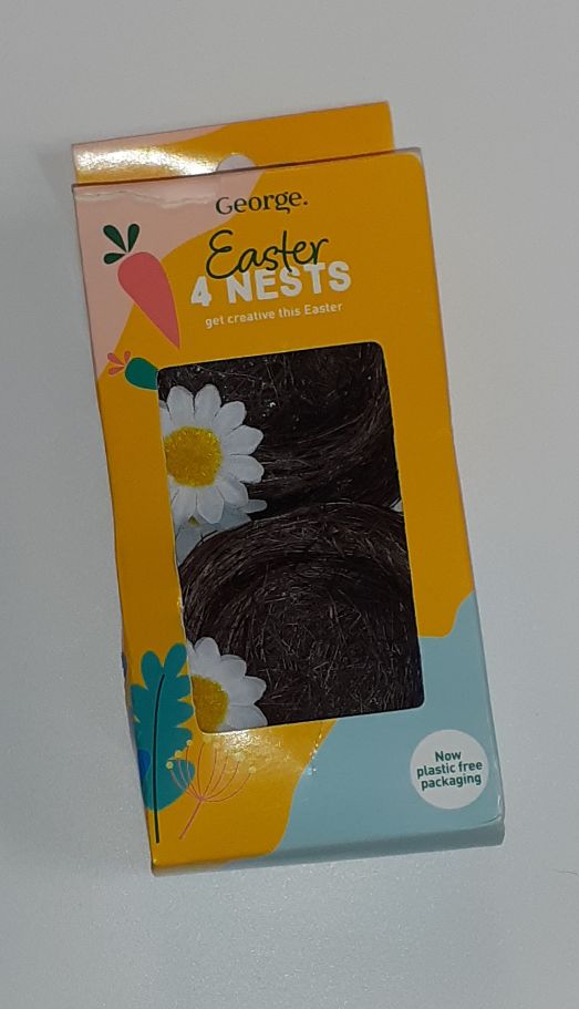 George 4 Artificial Easter Birds Nests RRP £1.99 CLEARANCE XL 99p
