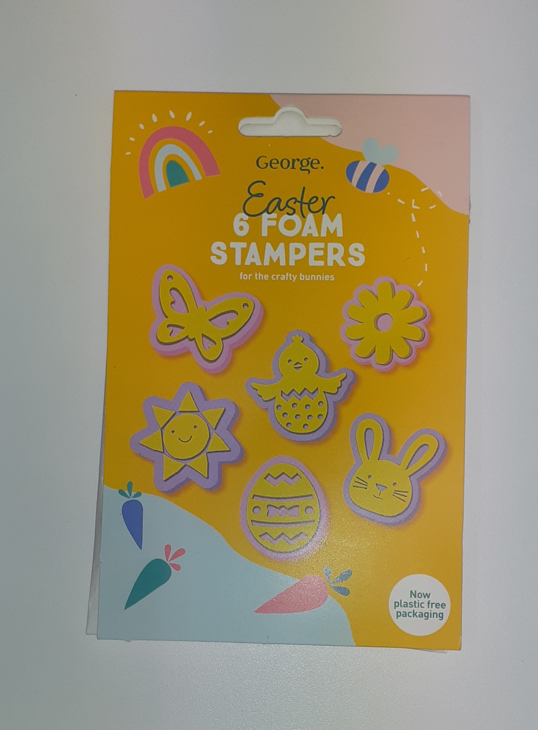 George Easter 6 Pack Foam Stampers RRP £1 CLEARANCE XL 39p or 3 for 99p