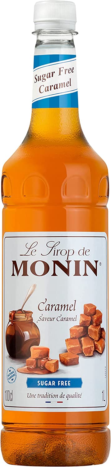 Le Sirop De Monin Premium Caramel Sugar Free Syrup 1 Litre RRP £12.32 CLEARANCE XL £7.99
