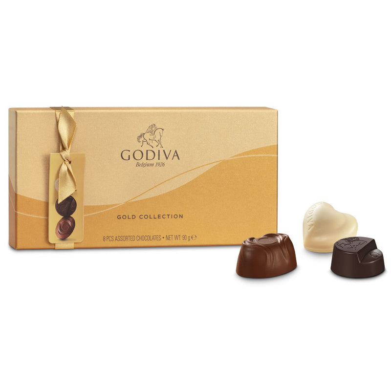 Godiva Gold Collection 8 Piece Assorted Chocolates 90g RRP £8.50 CLEARANCE XL £5.99