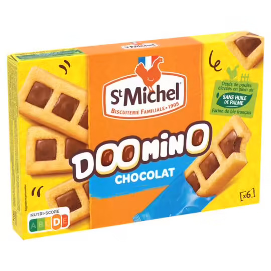 St Michel Doomino Chocolate 6 Pack 180g (Oct 23) RRP £2 CLEARANCE XL 89p or 2 for £1.50
