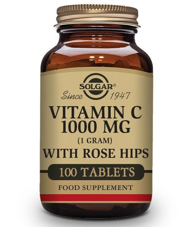 Solgar Vitamin C 1000mg With Rose Hips 100 Tablets RRP £14.99 CLEARANCE XL £10.99