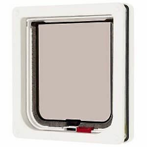 Cat Mate Rosewood White Lockable Cat Flap RRP £13 CLEARANCE XL £8.99
