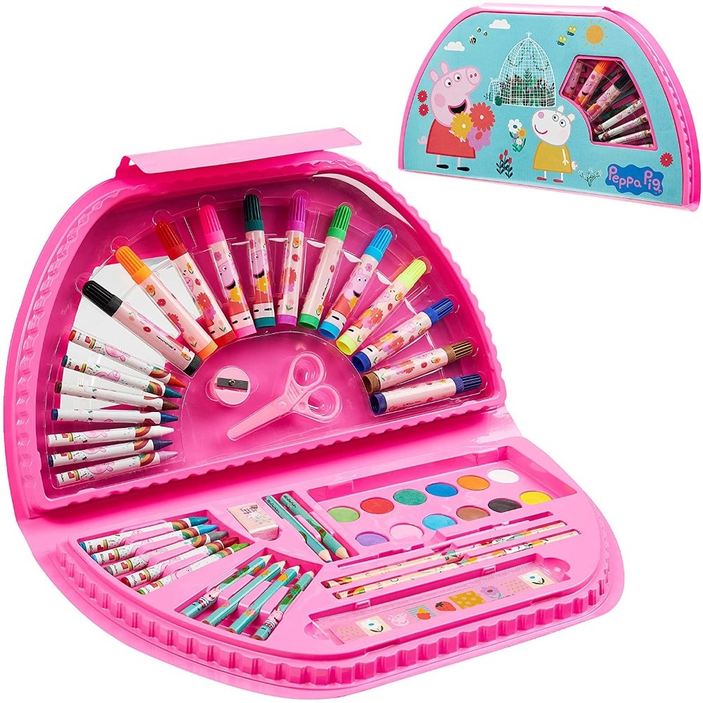 Peppa Pig Colouring Set For Children RRP £11.49 CLEARANCE XL £9.99