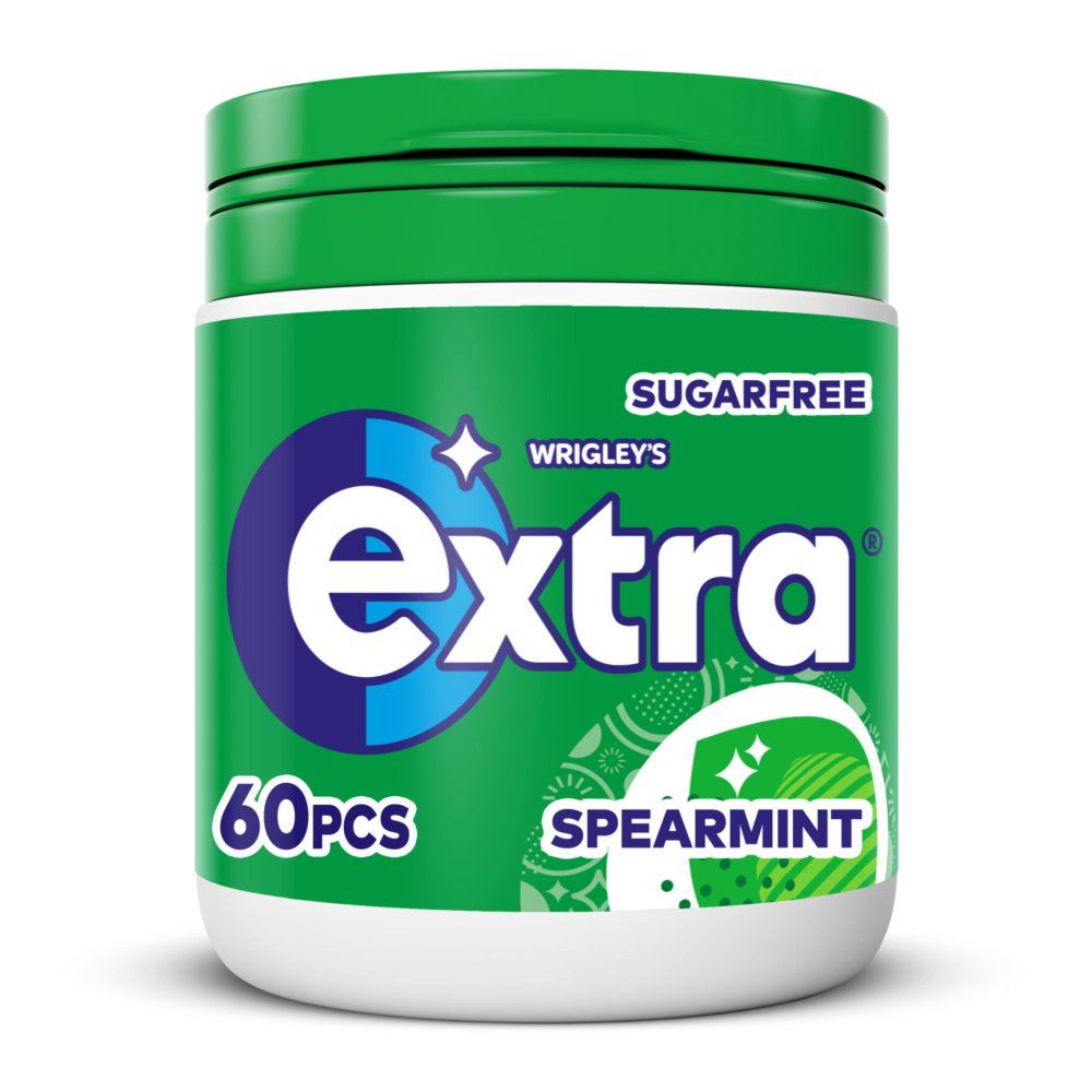 Wrigleys Extra Spearmint Sugarfree Chewing Gum Bottle 60 Pieces RRP £3 CLEARANCE XL £1.50