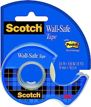 Scotch Wall-Safe Tape 16.5 m x 19 mm Pack of 1 White RRP £4.49 CLEARANCE XL £3.99