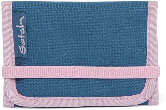 Satch Wallet Denim Style with Pink Edging RRP £4.99 CLEARANCE XL £3.99