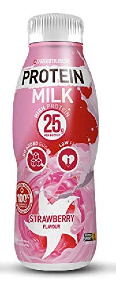 Maximuscle Protein Milk Shake Strawberry 330ml RRP CLEARANCE XL £1