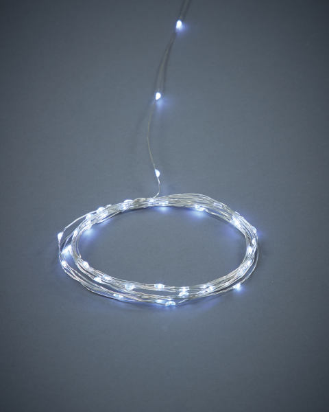 Aldi Mini Fine Wire Lights 100 White LED's RRP £5.99 CLEARANCE XL £4.99
