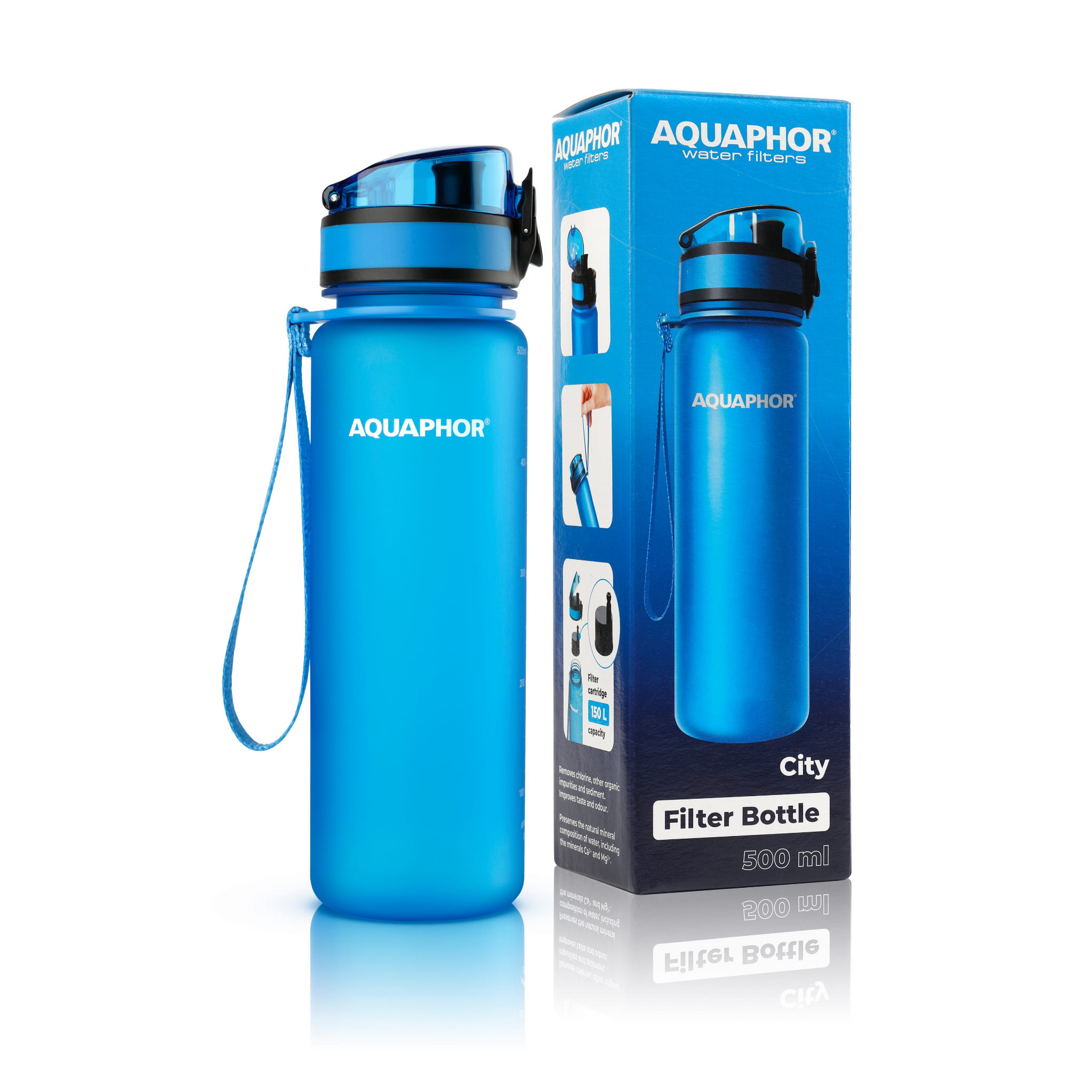 Aquaphor Water Filters City Filter Bottle 500ml RRP £13.99 CLEARANCE XL £8.99