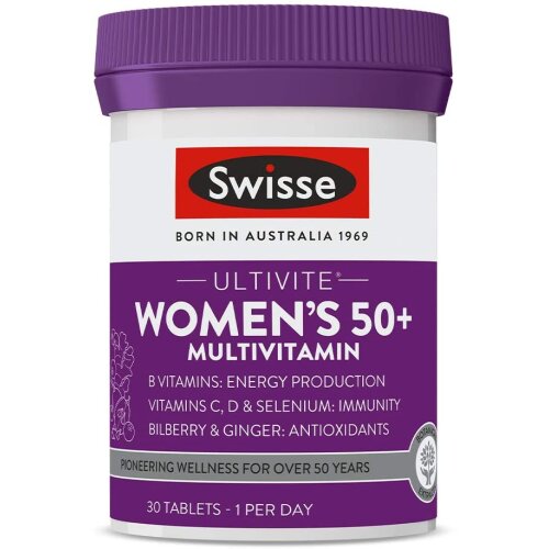 Swisse Ultivite Women's 50+ Multivitamin 30 Tablets RRP 15.99 CLEARANCE XL 9.99