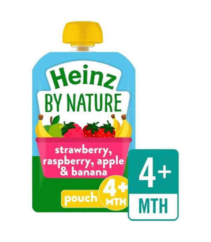 Heinz 6x Strawberry Raspberry & Banana Puree 4-36 months 100g RRP £6 CLEARANCE XL £3.99