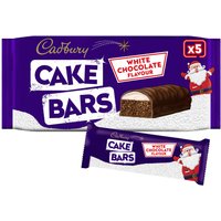 Cadbury Festive Cake Bars 5 Pack White Chocolate (Jan 24) RRP £1.89 CLEARANCE XL 89p or 2 for £1.50