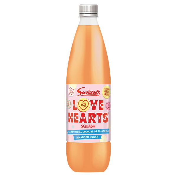 Swizzels Love Hearts Squash 1 Litre RRP £1.25 CLEARANCE XL 39p or