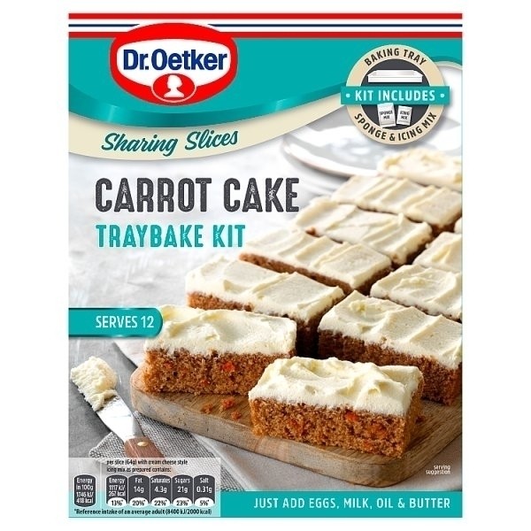 Dr Oetker Carrot Cake Traybake Kit 425g RRP 1.75 CLEARANCE XL 99p