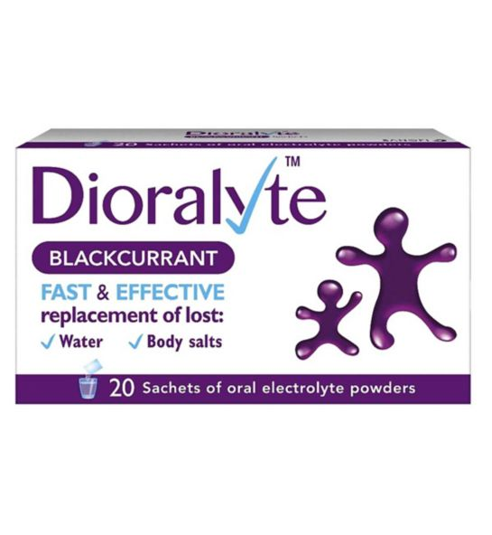 Dioralyte Blackcurrant Fast & Effective 20 Sachets RRP £11.99 CLEARANCE XL £9.99
